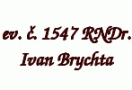 ev. č. 1547 RNDr. Ivan Brychta