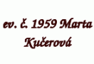 ev. č. 1959 Ing. Marta Kučerová